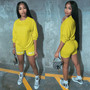 2020 New Summer Letter Print Casual Women's Two Piece Outfits Set  Tracksuit  Shirt Sexy Top +Biker Shorts Jogger 2 piece Active