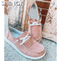 2020 Women Flats Casual Shoes Woman Lace Up Plus Size Shoe Students Girl Flat Casual Chaussures Femme Zapatos Mujer Sapato