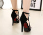 High Heels Cross strap Open Toe Gladiator platform Heels shoes Summer Sandals ladies Shoes Woman Big Size 41 42