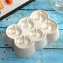 WORTHBUY 6 Grids Ice Cream Mold Wheat Straw Popsicle Mold Form For Ice Cream Maker Fruit Ice Cube Mould Kitchen Accessories