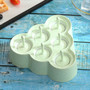 WORTHBUY 6 Grids Ice Cream Mold Wheat Straw Popsicle Mold Form For Ice Cream Maker Fruit Ice Cube Mould Kitchen Accessories