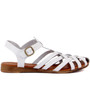 Sail-Lakers 2020 Brand New White Genuine Leather Buckled Women's Sandals Cross-tied