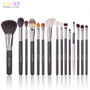 Docolor Makeup Brushes Professional Natural hair Make up brush set Foundation Powder Contour Blending Brush with PU Leather Case