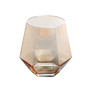 Geometry Whiskey Glass Diamond Crystal Glass Cup Golden Rim Transparent Coffee Milk Tea Mug Home Bar Drinkware Couple Glass Cup