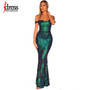 IDress Sexy Sequined Long Summer Dress Elegant Off Shoulder Evening Party Dresses 2020 Women Long Dress Sexy Bodycon Maxi Dress