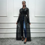 Black Sequin Abaya Dubai Kimono Hijab Muslim Dress Saudi Arabia African For Women Kaftan Turkish Islam Clothing Caftan Marocain