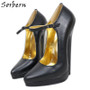 Sorbern Sexy Pointed Toe Pump Shoes Women Ankle Strap Extreme High Heels Stilettos Platform Evening Shoes Women Custom 14Cm-20Cm