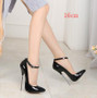 Sexy Women'S High Heels Summer Wear Bright Surface Colour Buckle Solid Heel Good Material Pointed Toe Women'S High Heels