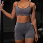 CHRLEISURE Sexy Short Woman Tracksuit Two Piece Set Crop Tops and Biker Shorts Bodycon Matching Sets Summer Clothes for Women