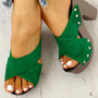 SARAIRIS high heels Leisure platform women's comfortable Sandal summer fashion shoes Mules shoes slippers