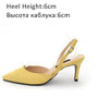 Women Sandals High Heels Summer Brand Woman Pumps Thin Heels Party Shoes Pointed Toe Slip On Office Ladie Dress Shoe Plus SizeDE