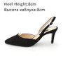 Women Sandals High Heels Summer Brand Woman Pumps Thin Heels Party Shoes Pointed Toe Slip On Office Ladie Dress Shoe Plus SizeDE