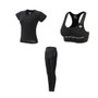 Women Yoga Set Gym Fitness Clothes Tennis Shirt+Pants Running Tight Jogging Workout Yoga Leggings Sport Suit plus size
