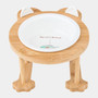 Ceramics Puppy Cat Dog Pet Single And Double Food Bowl For Eating And Drinking With Wooden Frame Pets Supplies Feeding Dish