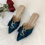 Sandals 2020 spring and autumn new pointed wild wear women's shoes suede fine heel high heel women's shoes