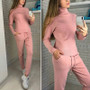 Women Sweater Suit and Sets Casual 2 Pieces Suit Casual Autumn and Winter Women Knitted Pants + Jersey Tops Suit Clothes 2019
