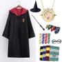 Cosplay Gryffindor Costume Potter Necklace Hermione School Uniform Ravenclaw Hufflepuff Slytherin Robe Scarf Haloween Costumes
