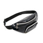 TRASSORY Women's Luxury Leather Laser Waterproof Waist Fanny Pack Running Travel Fashion Chest Belt Bag Silver for Ladies Girls