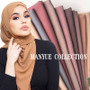 Plain Bubble Chiffon Hijab Shawl Scarf Women 2019 Solid Color Long Shawls and Wraps Muslim Hijabs Scarves Ladies Foulard Femme