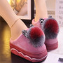 2019 New arrival pompom sexy ladies slippers platform shoes women winter outside slippers chunky slippers for woman