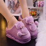 2019 New arrival pompom sexy ladies slippers platform shoes women winter outside slippers chunky slippers for woman