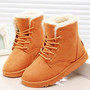 Winter Boots Women Snow Ankle Boots Female Warm Lace Up Rubber Shoes Suede Platform Boots Plush Insole Botas Mujer Invierno 2019