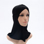 2019 Full Cover Inner Hijab Caps Muslim Turban Hat For Women Islamic Underscarf Bonnet Solid Modal Neck Head Under Scarf Hats