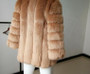 Faux Fur Factory Faux Fox Fur Coat Women Winter Fashion Artificial Fur Hooded Coats Overcoat Female Faux Fur Jacket