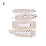 1 Set Solid Pearl Hair Clips for Women Hair Barrette Fashion Hairpins Snap Barrettes Trendy Handmade Hair Styling Accessories