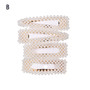 1 Set Solid Pearl Hair Clips for Women Hair Barrette Fashion Hairpins Snap Barrettes Trendy Handmade Hair Styling Accessories