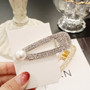 Pearl Hair Clip Snap Hair Barrette Stick Hairpin Hair Styling Accessories For Women Girls 2019 New Fashion Women