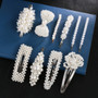 Fashion Pearl Hair Clip for Women Elegant Korean Design Snap Barrette Stick Hairpin Hair Styling Accessories