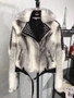 SQXR FUR Women's Winter Real Mink Fur Coat Fashion Luxury Mink Fur Coat For Female with rivet design