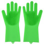 Kitchen Silicone Cleaning Gloves Magic Silicone Dish Washing Gloves Easy Household Silicone Scrubber Rubber Cleaning Gloves