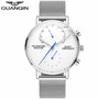 2019 Mens Watches GUANQIN Top Brand Luxury Luminous Clock Men Business Full Steel Creative Quartz Wrist Watch Relogio Masculino