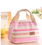 eTya  Insulated Lunch Bag Thermal Stripe Tote Bags Cooler Picnic Food Lunch box bag for Kids Women Girls Ladies Man Children