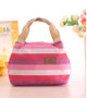 eTya  Insulated Lunch Bag Thermal Stripe Tote Bags Cooler Picnic Food Lunch box bag for Kids Women Girls Ladies Man Children