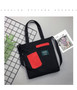 Fashion Patchwork Panelled Women Canvas Handbags Messenger Bags 2019 New Female Students School Bags Casual Soft Shoulder Bags