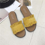 Suihyung Summer Beach Shoes Women Outside Slippers Fashion Flounced Woman Slides Casual Flat Sandals 5 Colors Ladies Flip Flops