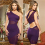 Fashion Womens Summer Sexy Sleeveless Plunge Bodycon Dress Ladies Evening Party Mini Pencil Dress Plus Size