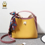 Beibaobao Designer Bag Women Messenger Bags Crossbody Bags for Women Pure Color Bucket Handbag Shopping Pack Ribbon Accessories