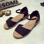 Platform shoes in summer  shoes fashion buckle solid women sandals party shoes