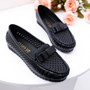 Woman Flats Genuine Leather Fashion Shoes Female Cutout Slip On  Flats Loafers Casual Ladies Boat Footwear