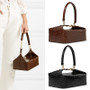 Women crocodile box bag handbag Retro PU Leather Shoulder alligator Pattern Bags