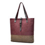 Korean Canvas Bag Wearproof Breathable Shoulder Bag Simple Casual Stripes Large Capacity Environmental Shopping Bag Canvas Tote