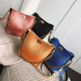 Women Bucket Bag Lingge Lock Bucket Bag Shoulder Pouch Handbag Bag Simple Single Shoulder Diagonal Handbag