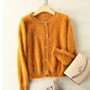 mink cashmere sweater women  cashmere cardigans knitted pure mink coat  free shippingM1113