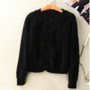 mink cashmere sweater women  cashmere cardigans knitted pure mink coat  free shippingM1113