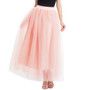 4 Layers 100cm Floor length Skirts for Women Elegant High Waist Pleated Tulle Skirt Bridesmaid Ball Gown Bridesmaid Clothing
