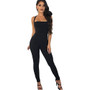 Sexy Bandage Backless Rompers Tights Female Jumpsuits For Women 2018 Overalls Plus Size Playsuit Casual Black One Piece Bodysuit